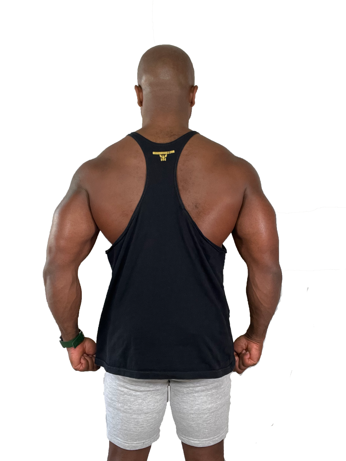 Stringer Tank - Black with Metallic Gold Logo