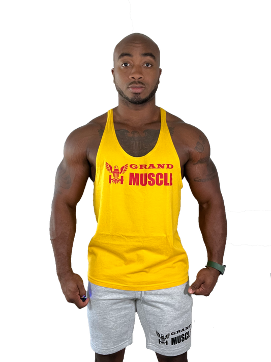 Stringer Tank - Yellow with Red Logo